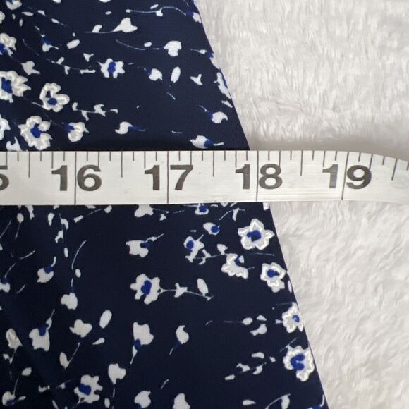 Fortune + Ivy Dress Womens Large Blue Floral Spaghetti Strap Flair Stitch Fix - Picture 12 of 14